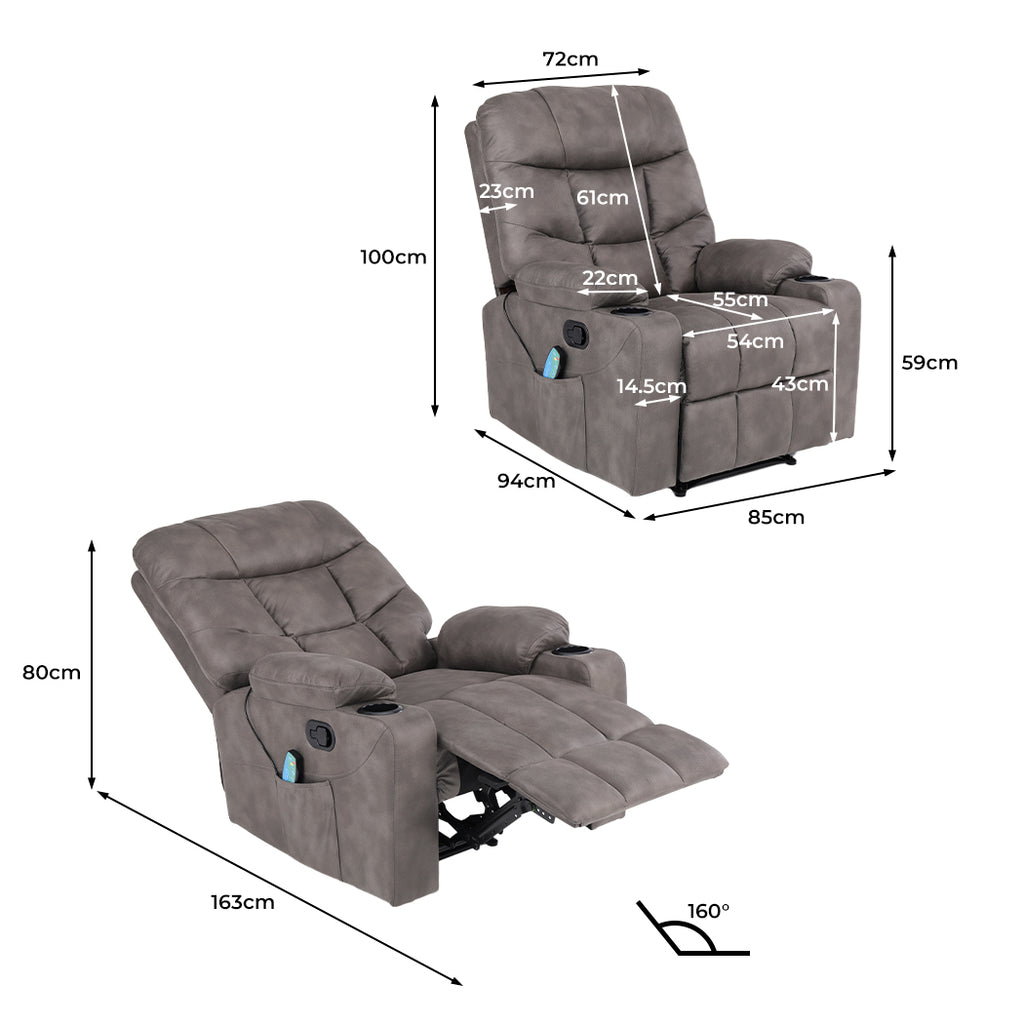 Levede Electric Massage Chair 8-point-1954802890107392002