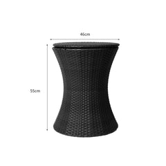 Levede Cooler Ice Bucket Table Bar Outdoor Black-1954802873934155778