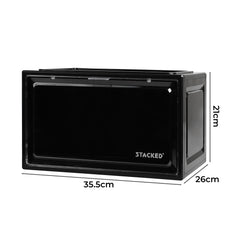 Stacked Shoe Box Acrylic Sneaker Display 1PC Black-1954802597147840514