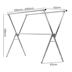 Levede Adjustable Clothes Drying Airer Foldable-1954802409775697922