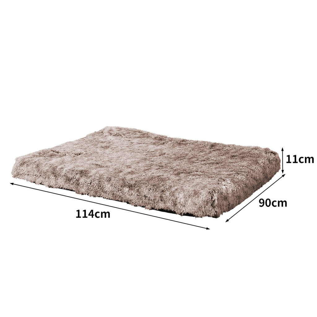 PaWz Dog Mat Pet Calming Bed Memory L Coffee Large-1954802545780199426