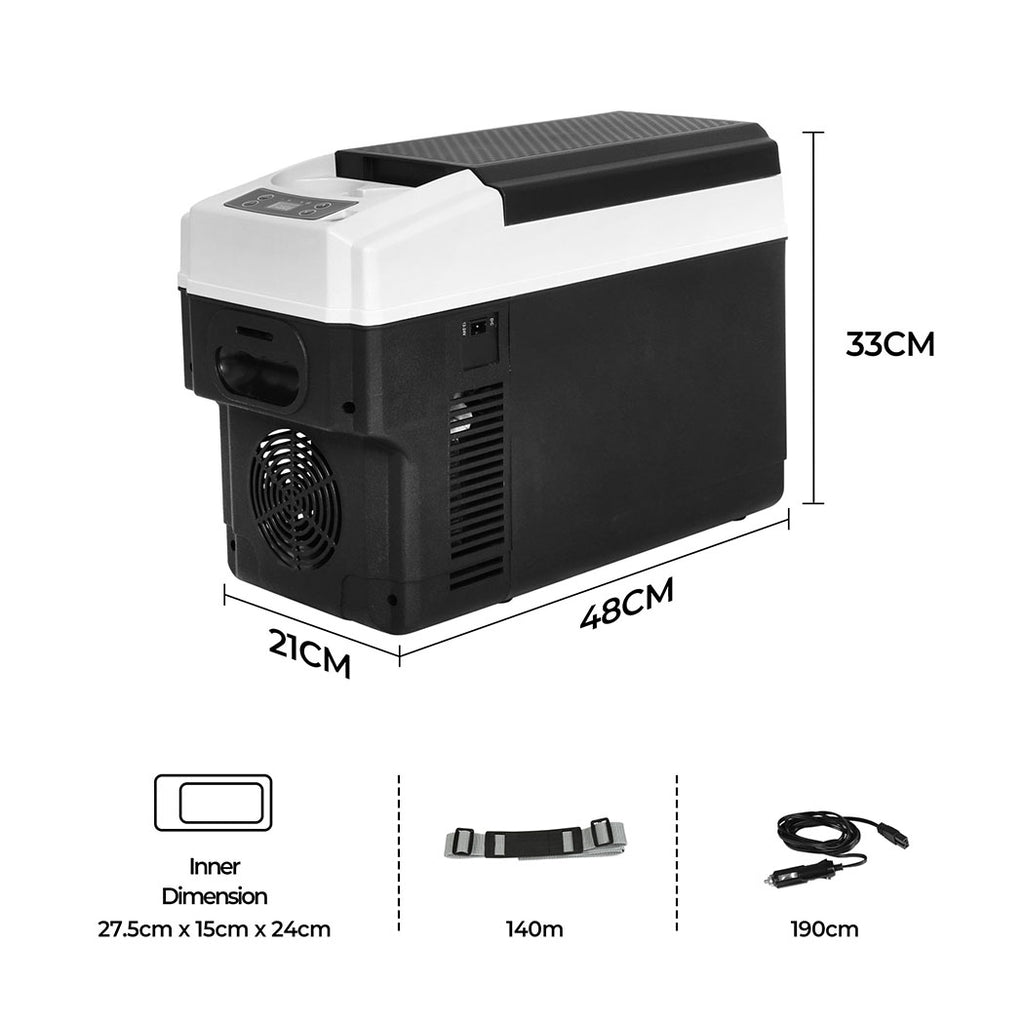 Spector Portable Car Fridge 12V Mini Refrigerator Freezer Camping Travel Cooler-1954802399260577794