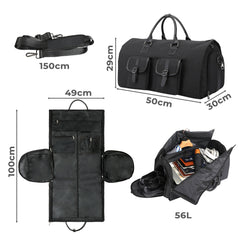 Slimbridge Carry On Garment Bag  2 In 1 Suit Bag-1954802445968347138