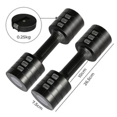 Centra A Pair Of 1KG To 5KG Dumbbells Black-1954802366251405314