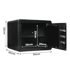 13.8L Digital Security Safe Box Fingerprint Key Lock-1954802456227614722