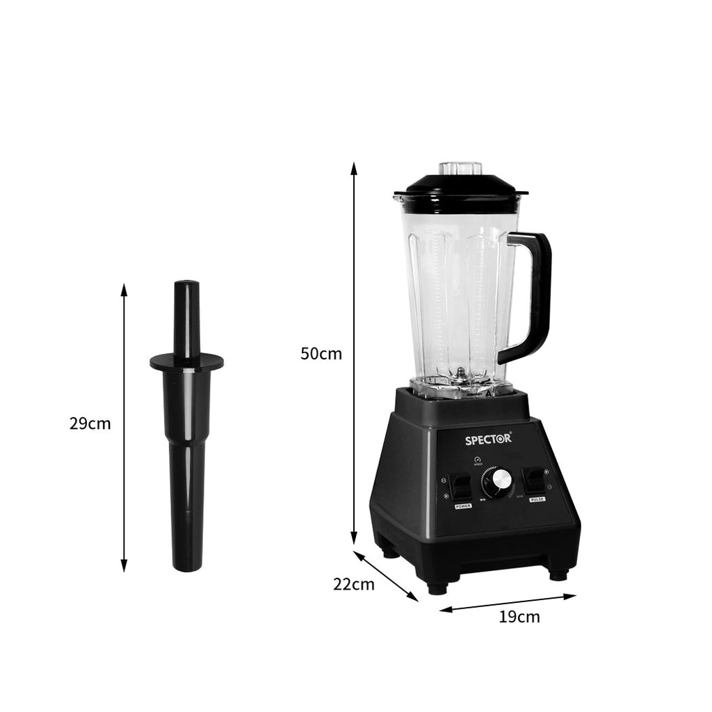 Spector 2L Commercial Blender Mixer Black-1954802900018532354