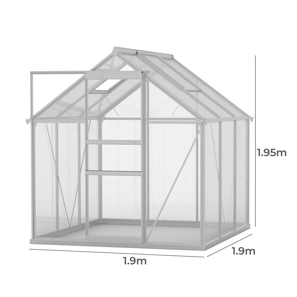 Lambu Greenhouse Aluminium Walk In Green-1954802672116830210