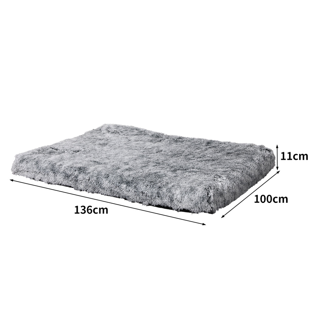 PaWz Replaceable Pet Bed Cover Plush XL Charcoal X-Large-1954802548267421698