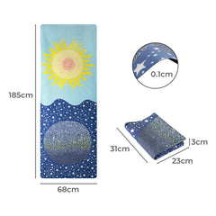 Centra Yoga Mat Foldable Non-Slip Exercise Blue-1954802335632986114