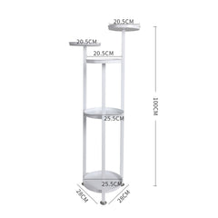 Levede Plant Stand Outdoor Indoor Flower White Medium-1954802663715639298