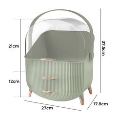Makeup Storage Case Cosmetic Organiser Light Green-1954803002871255042