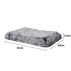 PaWz Dog Mat Pet Calming Bed Memory M Cover Charcoal Medium-1954802546900078594