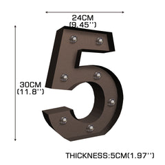 LED Metal Number Lights Free Standing-1954803064510746626