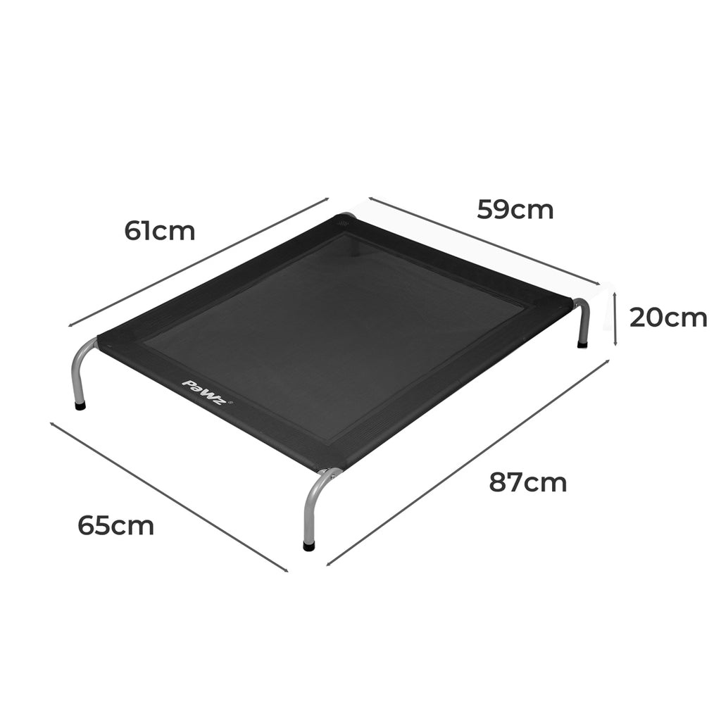 PaWz Elevated Trampoline Pet Bed Dog M Black Medium-1954802573806538754