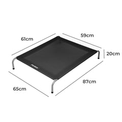 PaWz Elevated Trampoline Pet Bed Dog M Black Medium-1954802573806538754