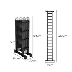 Traderight Multi Purpose Ladder Aluminium 4.7Meter-1954802732007297026