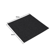 Marlow 20x Carpet Tiles 5m2 Box Heavy Black-1954802709639073794