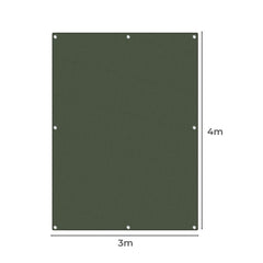 Polyester Canvas Tarp Tarpaulin Sun 4x3 Meter-1954802676395020290