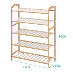 Levede Bamboo Shoe Rack Storage Wooden-1954802688814354434
