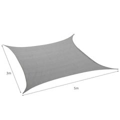 Mountview Sun Shade Sail Cloth Canopy Charcoal 180-1954802641016066050
