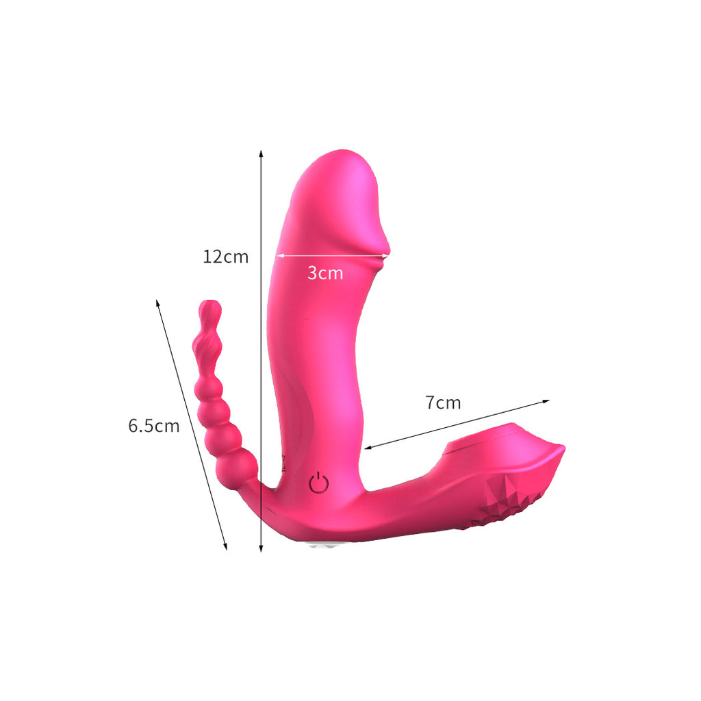 Urway Wearable Dildo Vibrator Stimulator Red-1954802635018211330
