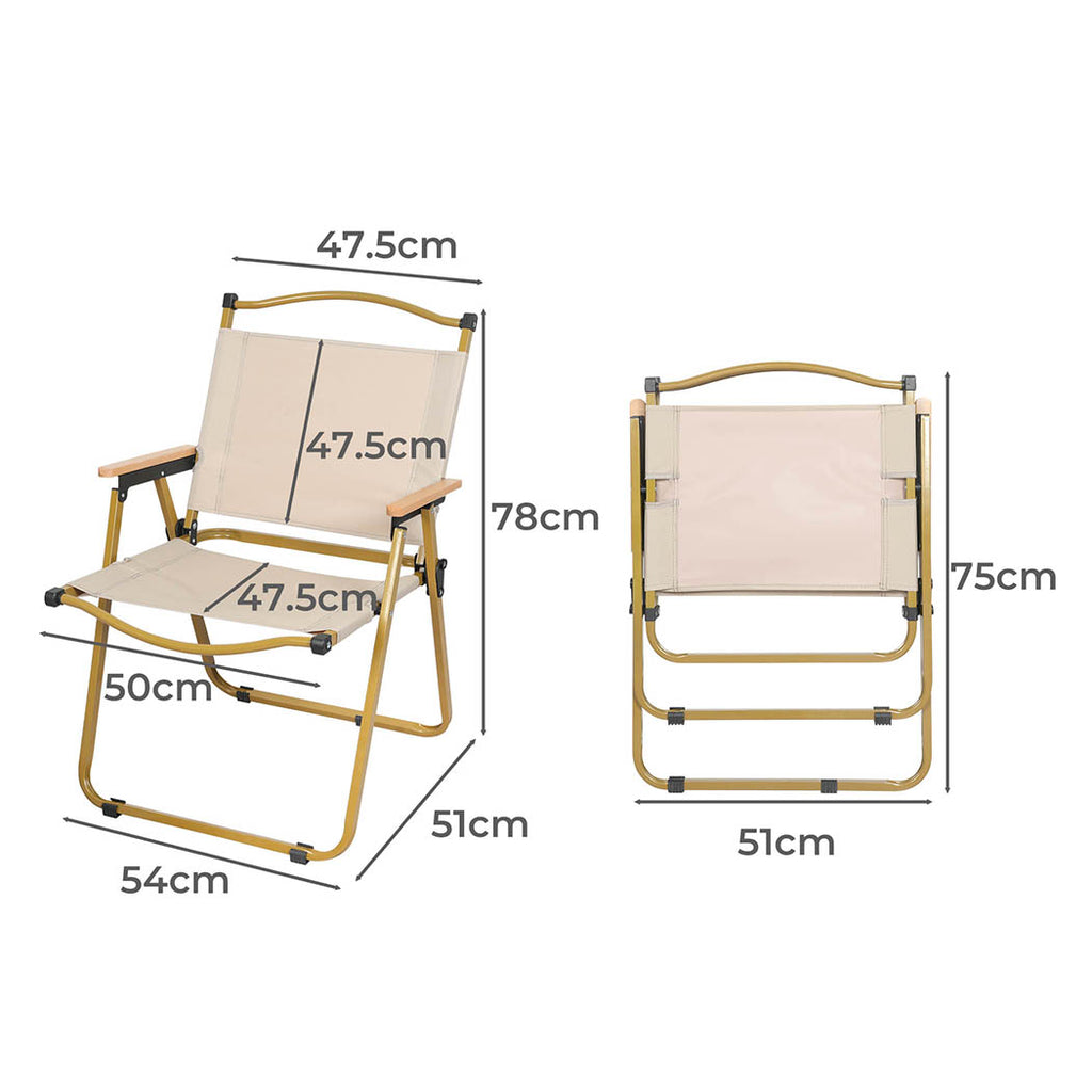 Levede 4PCS Camping Chair Folding Outdoor-1954802884466053122
