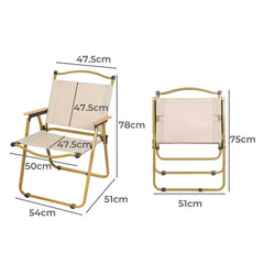 Levede 4PCS Camping Chair Folding Outdoor-1954802884466053122