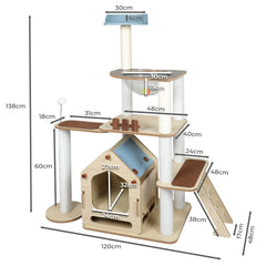 PaWz Cat Tree Scratching Post Scratcher-1954802559948558337