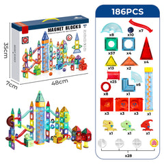 Kids Magnetic Tiles Blocks Dinosaur-1954802361528619010