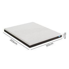 Dreamz Queen Mattress Gel Memory Foam Cooling Breathable 15cm Medium Firm-1954802369967558658