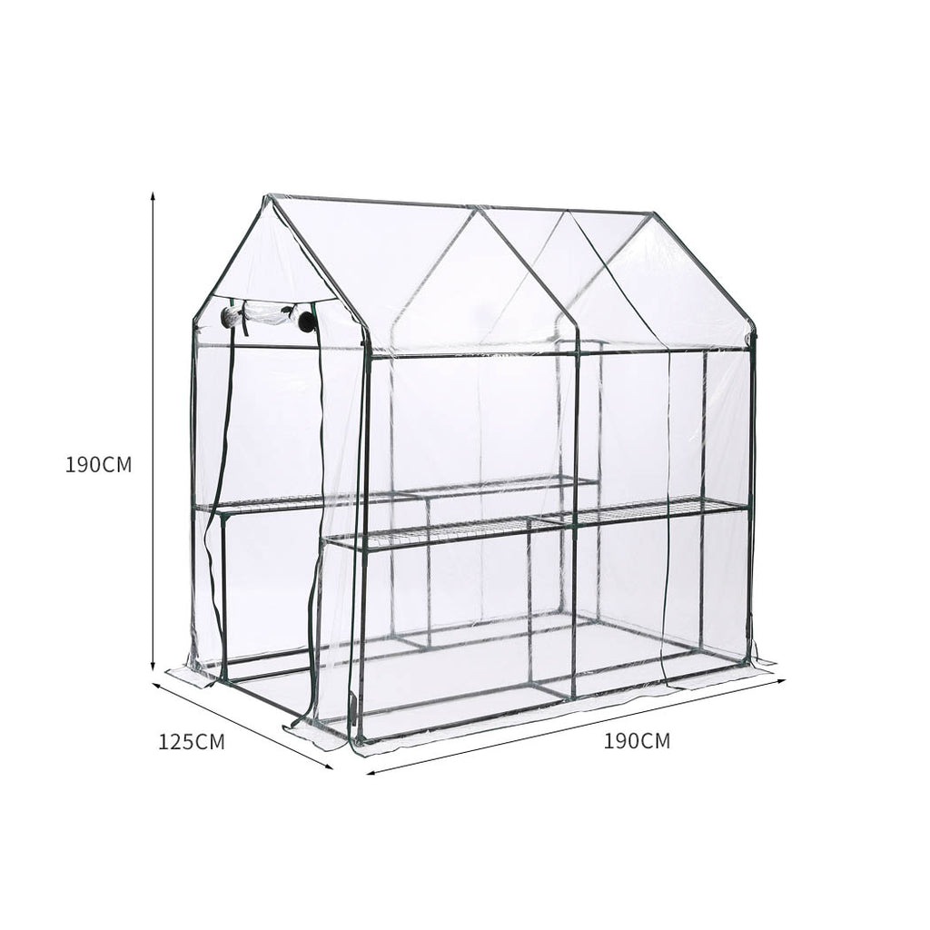 Levede 2 Tier Walk In Greenhouse Garden-1954802664768409602