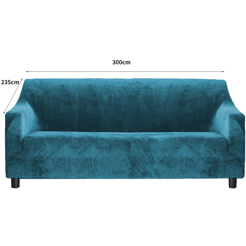 Marlow Sofa Covers 4 Seater High Stretch Green Agate Green-1954802340758425602