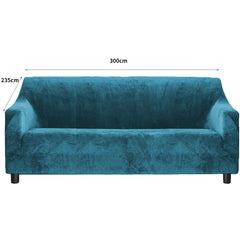 Marlow Sofa Covers 4 Seater High Stretch Green Agate Green-1954802340758425602