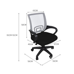 2x Levede Office Chair Gaming Computer Grey-1954802691905556482