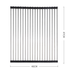 TOQUE Stainless Steel Dish Drying Rack-1954802797618794498