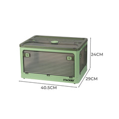 Storage Containers Stackable Lid Clothes S Green Small-1954802600524255234