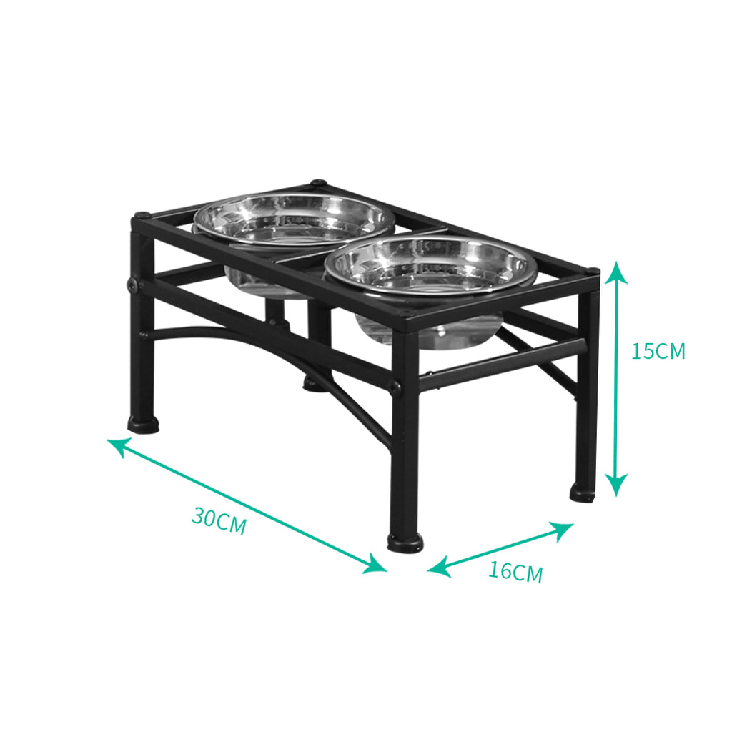 PaWz Dual Elevated Raised Pet Dog Feeder Small-1954802765259739138