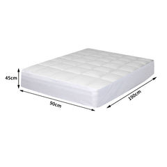 Dreamz Mattress Protector Luxury Topper Single-1954802866745118722
