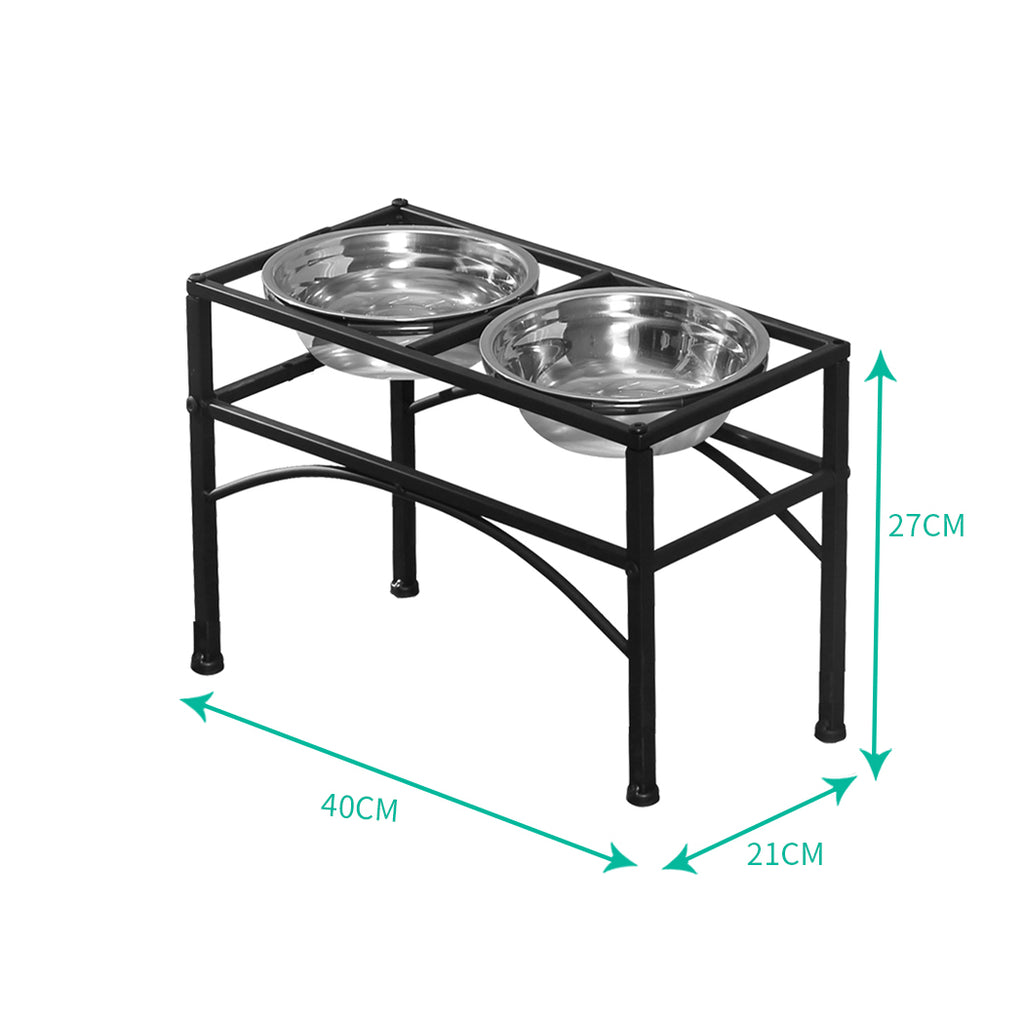 PaWz Dual Elevated Raised Pet Dog Feeder Medium-1954802765050023938
