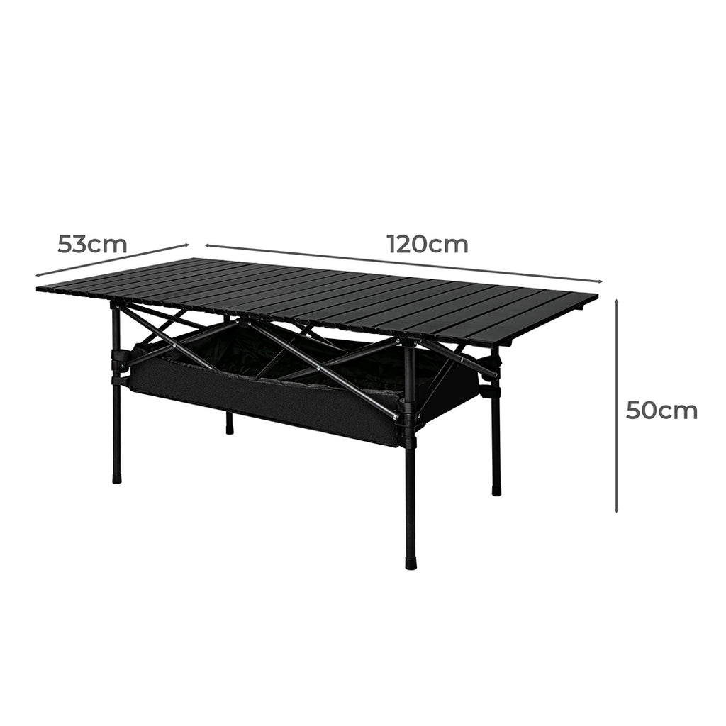 Levede Folding Camping Table Portable Black-1954802886928109570