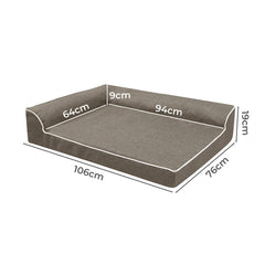 Pawz Orthopedic Dog Bed XL Coffee-1954802427345637378