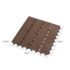 Marlow x10 Floor Tiles Plastic Decking Coffee-1954802596321562626