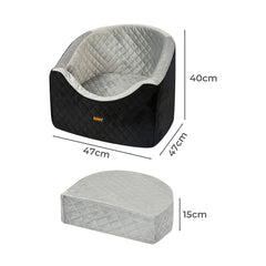 Pawz Dog Car Booster Seat Belt Pet Safe Protector Travel Bed-1954802465270534146