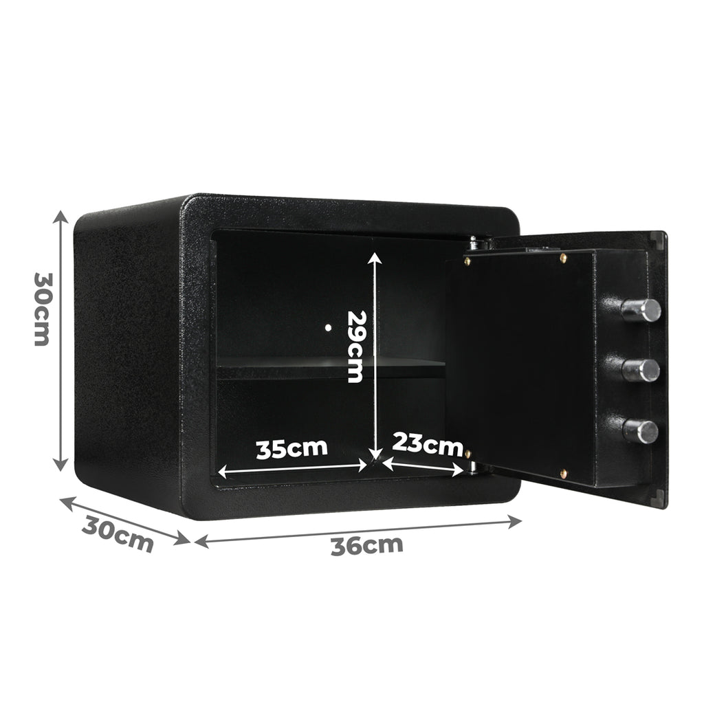 23.3L Digital Security Safe Box Password Key Lock Cash-1954802455669772290