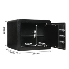 23.3L Digital Security Safe Box Password Key Lock Cash-1954802455669772290