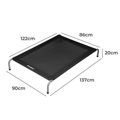 PaWz Elevated Trampoline Pet Bed Dog XXL Black XX-Large-1954802574515376130