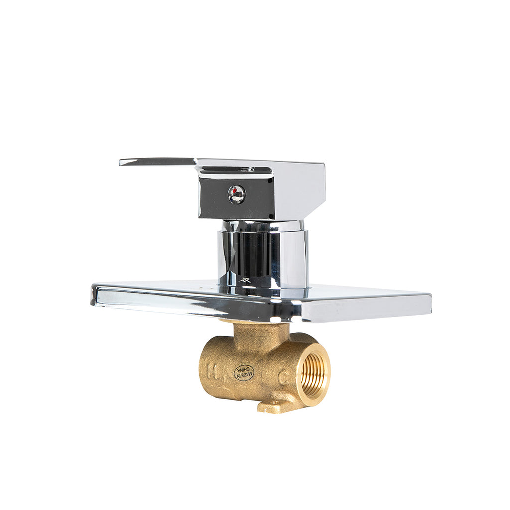 Dutxa Brass Shower Mixer Tap Cold Hot Charcoal-1954802751632445443