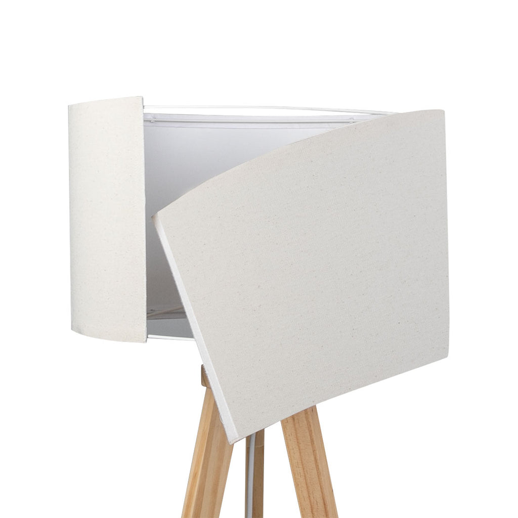 EMITTO Tripod Floor Lamp with Shelf-1954802835845681155