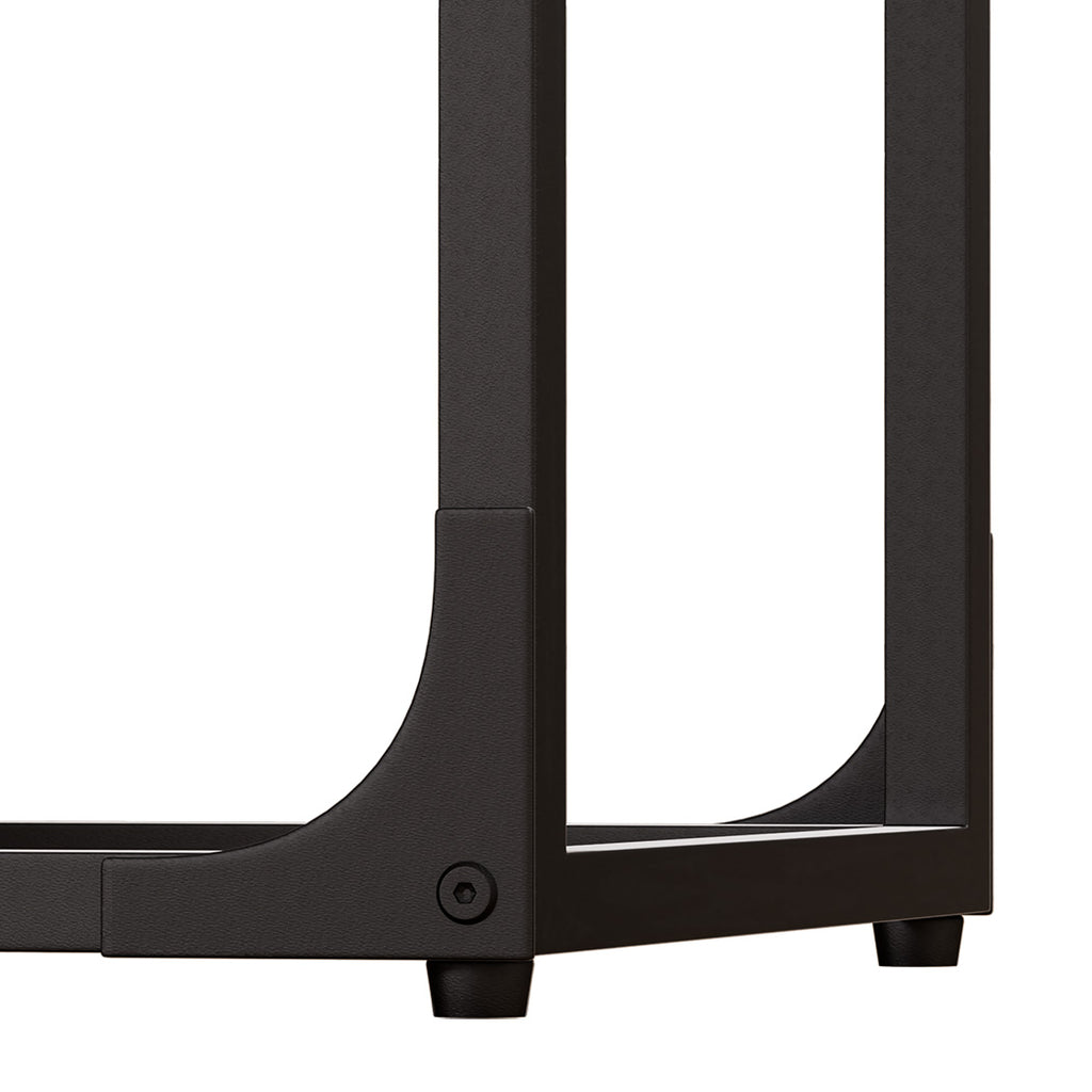 Levede C-shaped End Table Side Sofa Coffee Wood Overbed Laptop Table Industrial-1954802385700392963