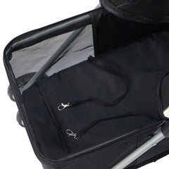 PaWz Large Pet Stroller Dog Cat Carrier Black-1954802606761185283